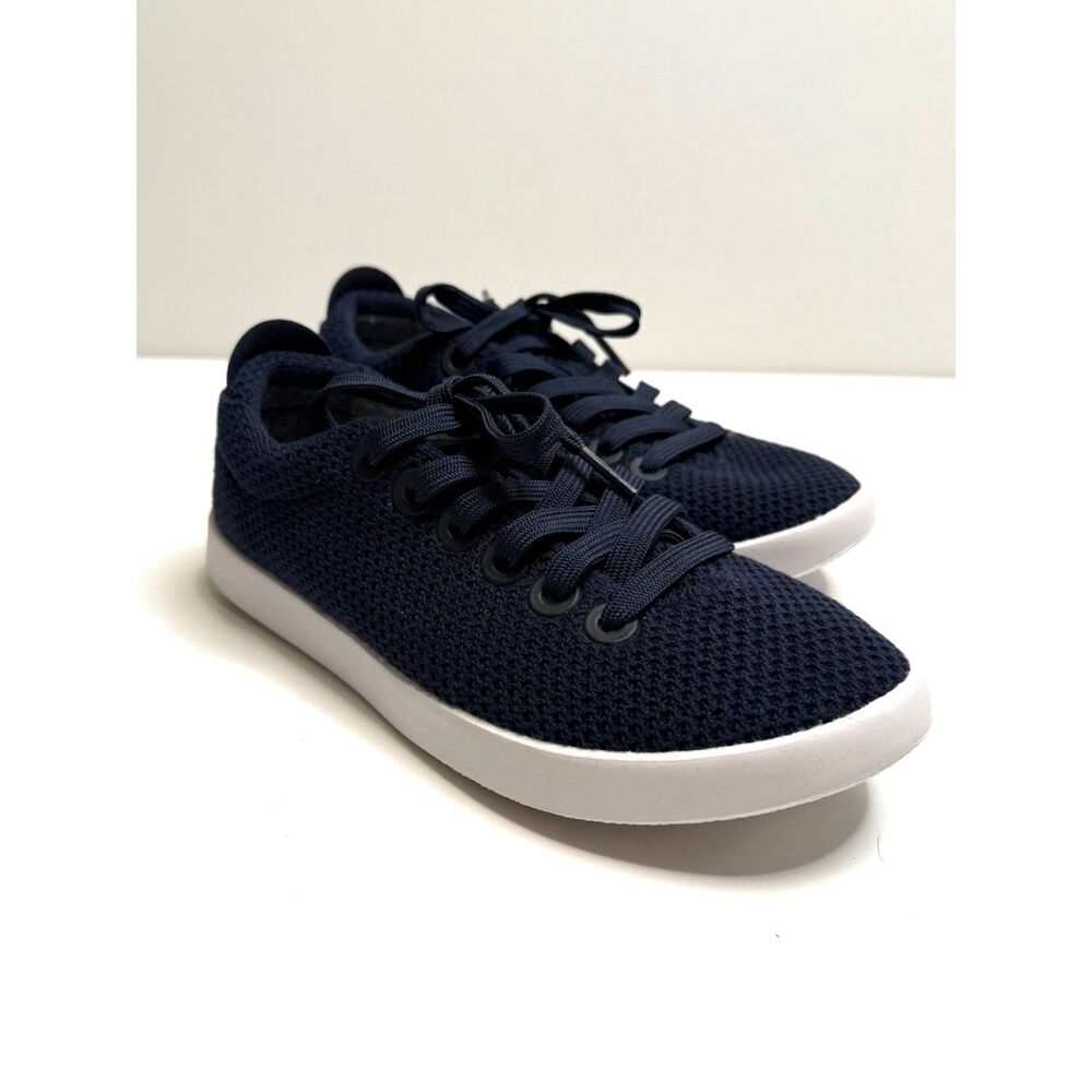 Allbirds Tree Piper Women’s 6 Navy Blue Knit Sneakers Walking Shoes NWOB